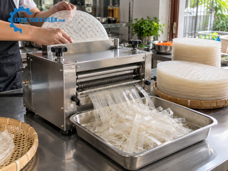 Máy cắt bánh tráng mini