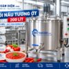 Nồi nấu tương ớt công nghiệp 200L Inox Toàn Diện Sao chép ALT